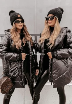 Pikowana Kurtka Oversize Rickerby Czarna