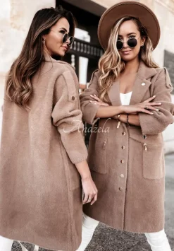 Plaszcz Alpaka Lirosse Camelowy