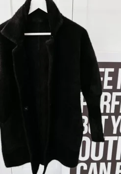 Plaszcz Alpaka Oversize Royal Czarny