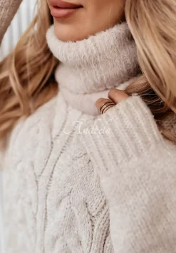 Prazkowany Komin Alpaka Freezing Cold Nude