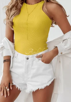 Prazkowany Top Always Better Zolty