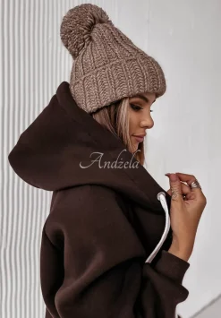 Rozpinana Bluza Z Kapturem Siempre Czekoladowa