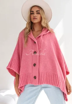 Rozpinany Kardigan Oversize Cocomore Miracle Happens Rozowy