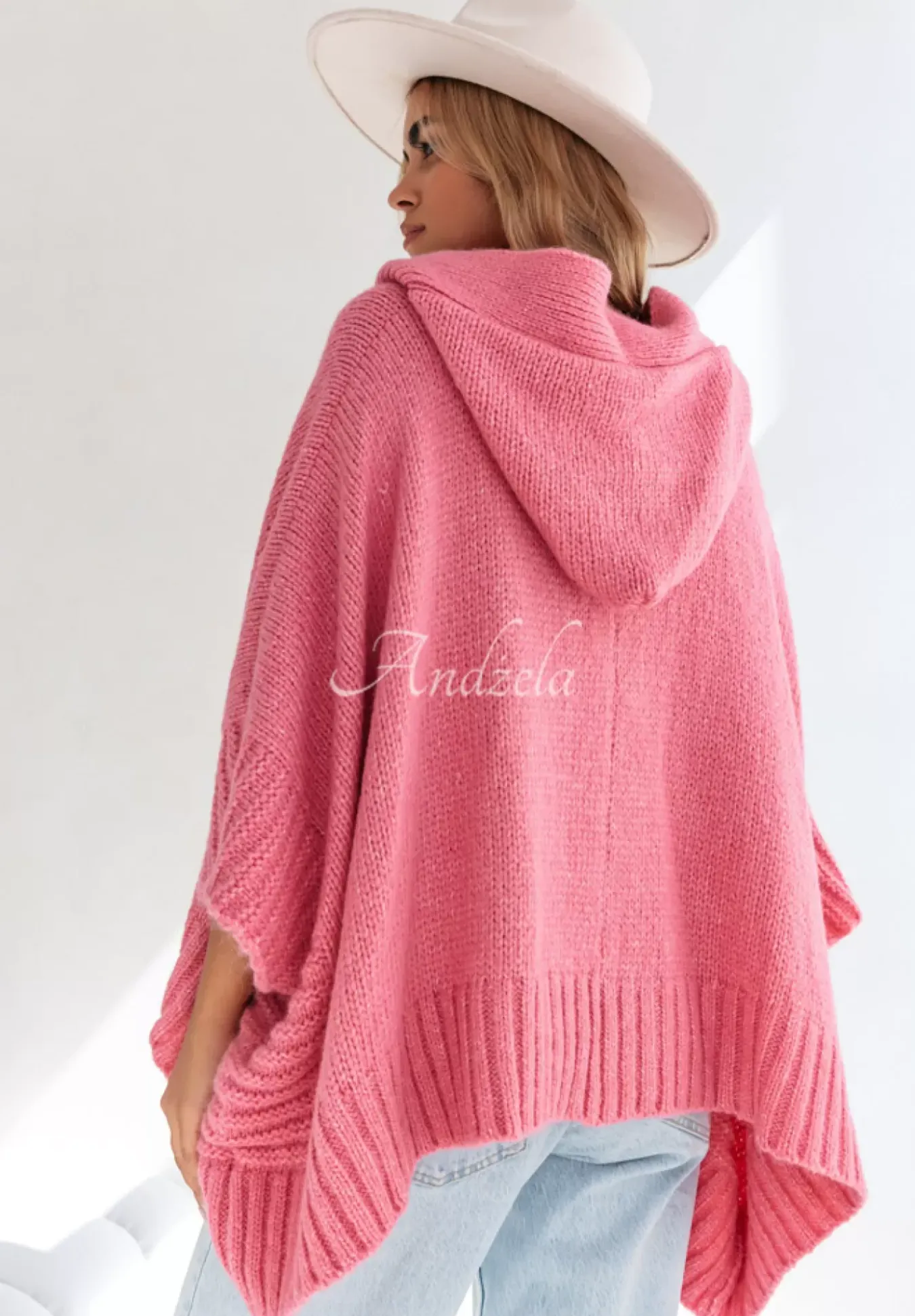 Rozpinany Kardigan Oversize Cocomore Miracle Happens Rozowy
