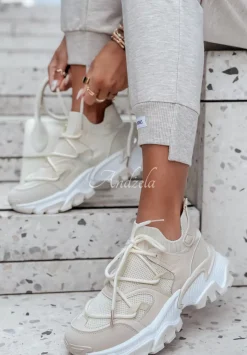 Sneakersy Treville Bezowe