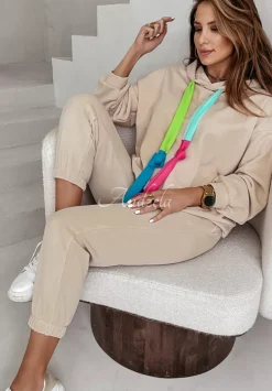 Spodnie Dresowe Obsessed About Colors Bezowe