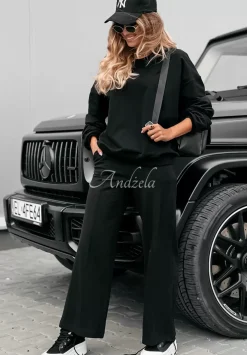 Spodnie Dresowe Wide Leg Be Still Czarne