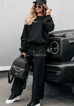 Spodnie Dresowe Wide Leg Be Still Czarne