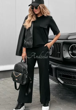 Spodnie Dresowe Wide Leg Be Still Czarne