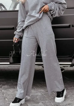 Spodnie Dresowe Wide Leg Be Still Szare