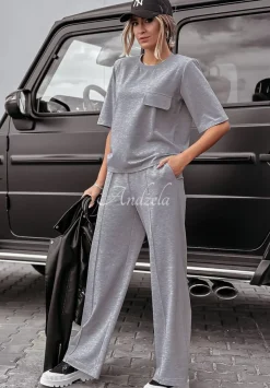 Spodnie Dresowe Wide Leg Be Still Szare