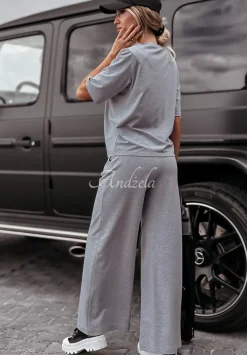 Spodnie Dresowe Wide Leg Be Still Szare