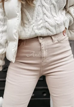 Spodnie Jeansowe Skinny Arvin Nude