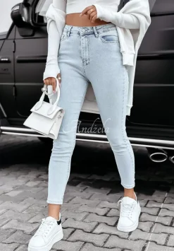 Spodnie Jeansowe Skinny Charley Jasnoniebieskie