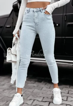 Spodnie Jeansowe Skinny Charley Jasnoniebieskie