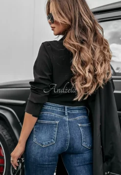 Spodnie Jeansowe Skinny Listen Closely Niebieskie