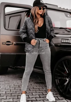 Spodnie Jeansowe Skinny Rinaldi Szare