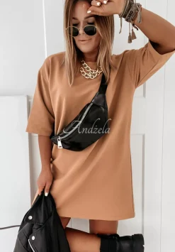 Sukienka Tunika Mini Federica Camelowa