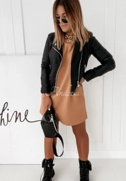 Sukienka Tunika Mini Federica Camelowa