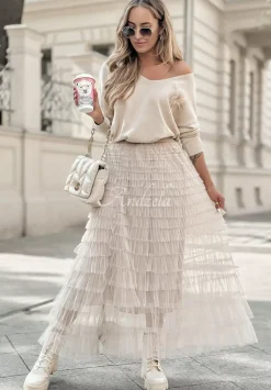 Sweter Oversize Dirty Dancing Bezowy