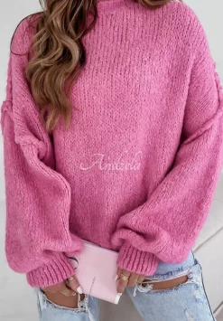 Sweter Oversize Magic Hour Rozowy