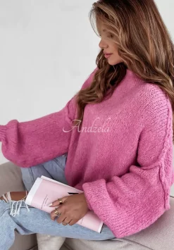 Sweter Oversize Magic Hour Rozowy