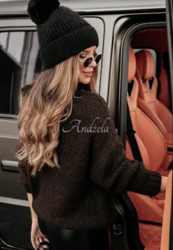 Sweter Oversize Manville Czekoladowy