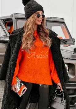 Sweter Oversize Manville Pomaranczowy