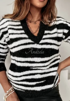Sweter Wild Child W Zebre