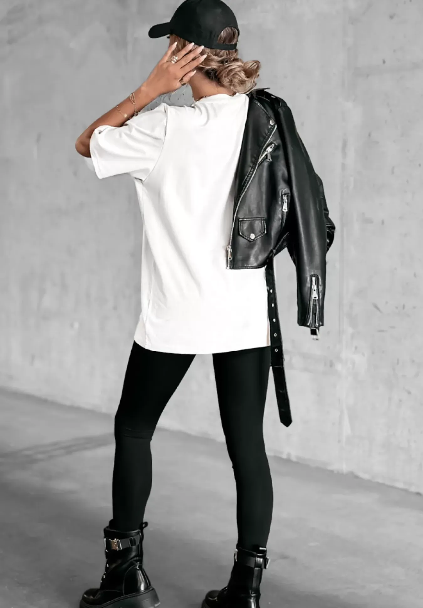 T-Shirt Z Nadrukiem Blonde Ecru