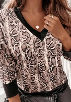 Welurowa Bluza Colette W Zwierzecy Print