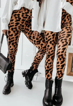 Welurowe Legginsy Wilda W Panterke
