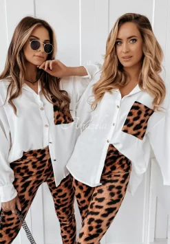 Welurowe Legginsy Wilda W Panterke
